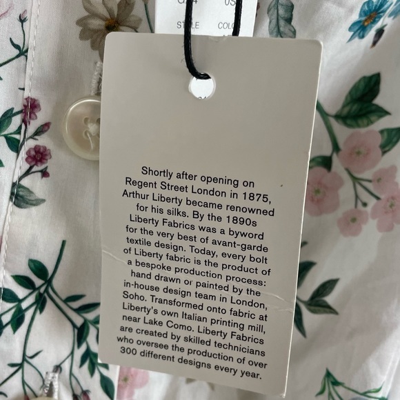 NWT J.Crew Liberty Print Dress Annelise floral Midi New Blogger Favorite Small - Picture 7 of 16